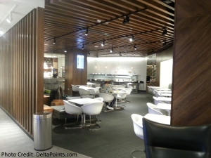 The dining room at the American Express Centurion Lounge in Las Vegas.