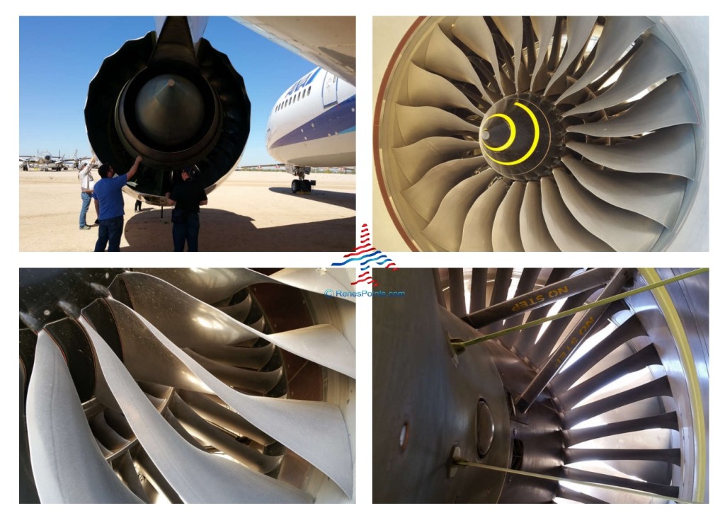 a collage of a plane engine