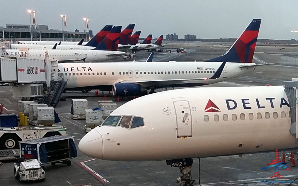 Delta Air Lines jets at New York Kennedy JFK Airport