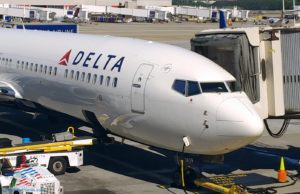 A Delta Air Lines jet
