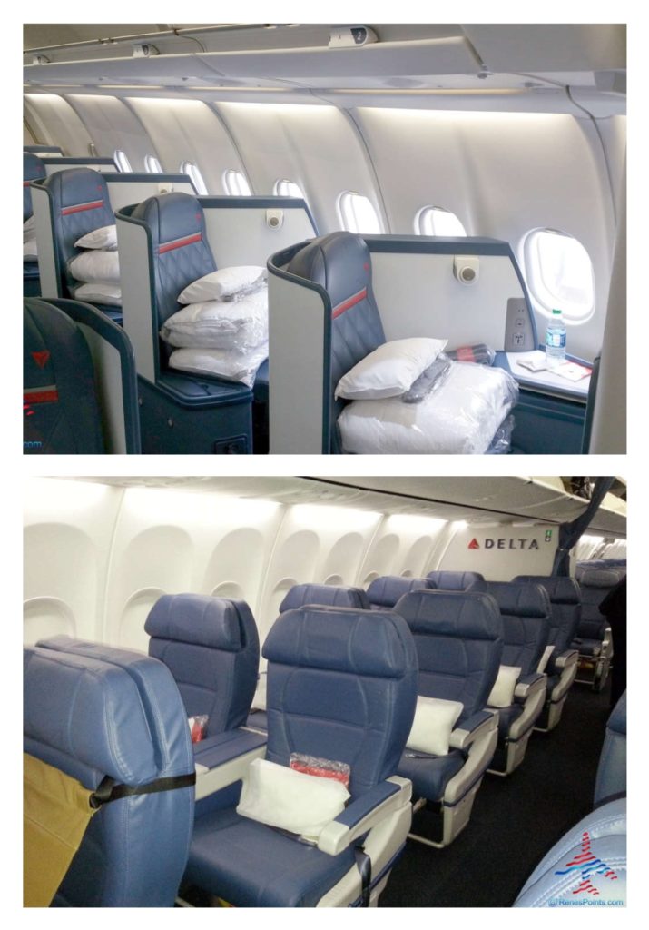 Delta One business class seat and domestic first class seats RenesPoints blog