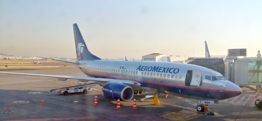 Aeromexico 737 at Mexico City Airport