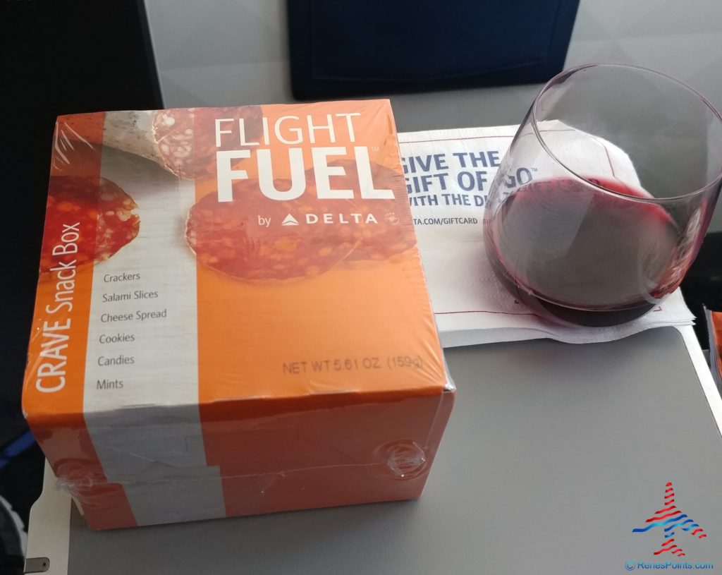 Delta Air Lines onboard Crave Flight Fuel Box.