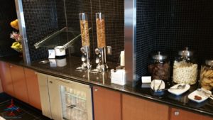 a counter with a few dispensers on it