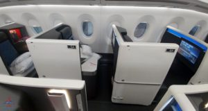 a white and black airplane seats