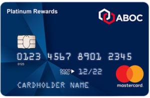 a blue credit card with white text and numbers
