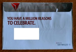 a white envelope with red text