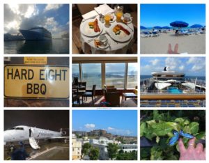 a collage of different pictures of a cruise ship