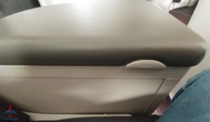 a arm rest on a plane