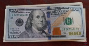 a close up of a money