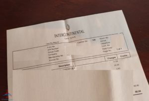 a piece of paper with a receipt