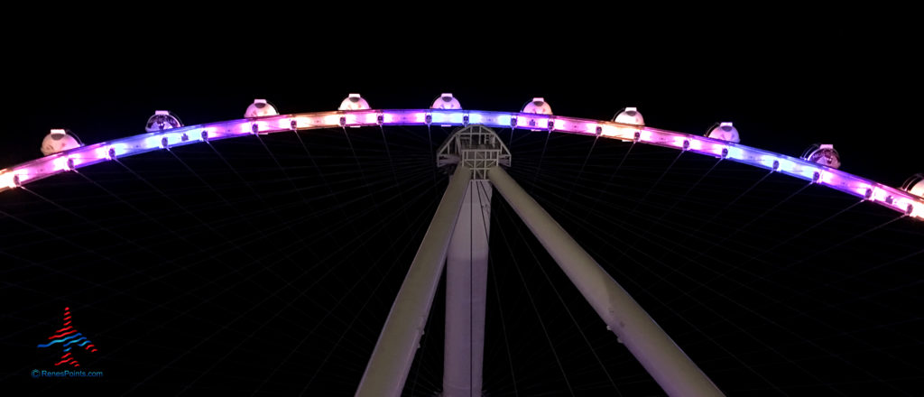 The High Roller observation ferris wheel in Las Vegas, Nevada.