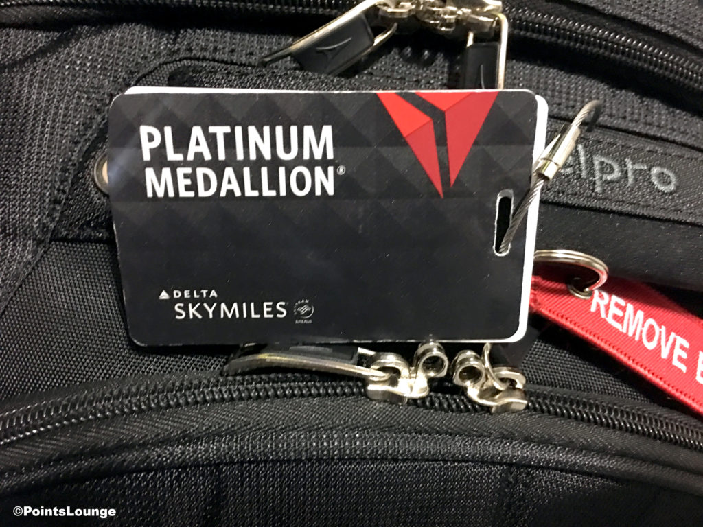 Delta Platinum Medallion 2017 brag tag.