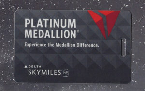 2019 Delta Platinum Medallion brag tag / baggage tag.