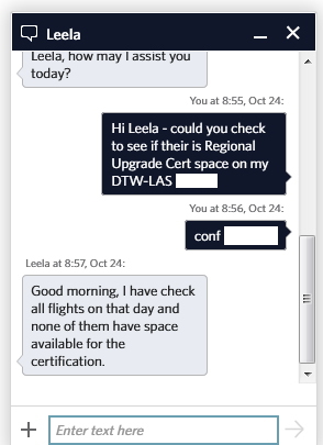 a screenshot of a chat