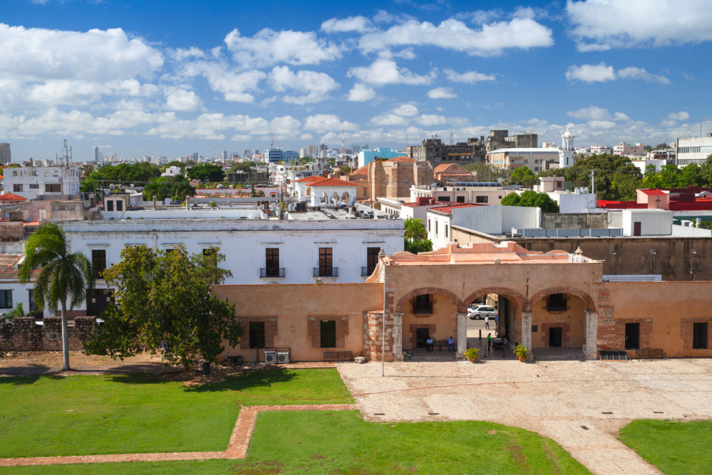 Zona Colonial, cityscape of Santo Domingo. Capital city of Dominican Republic