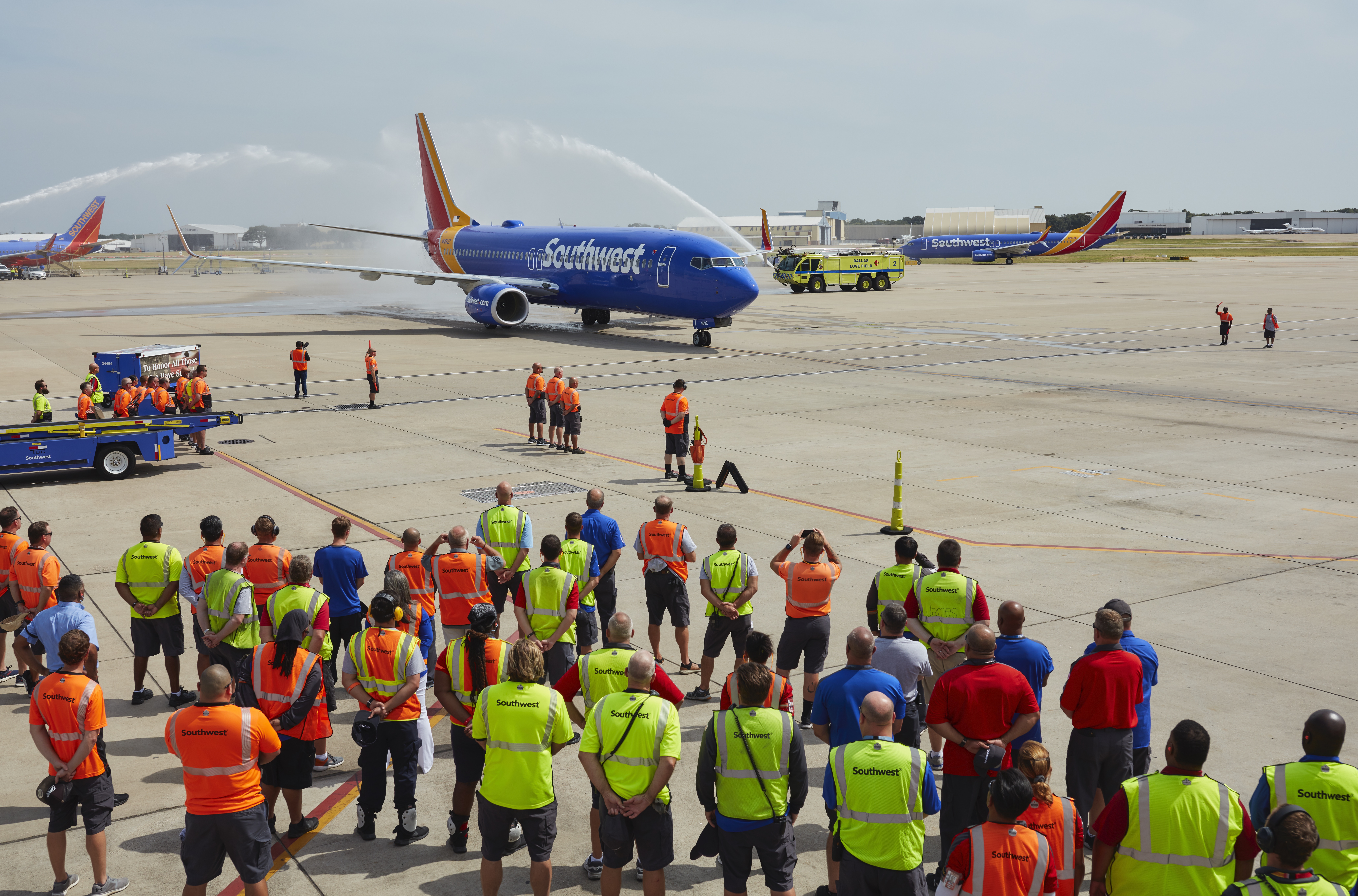 Southwest Airlines Captain Bryan Knight flies his father back home to Dallas Love Field for the final time more than 50 years after he was killed in action during the Vietnam War in 1967. (Credit: Rich Matthews/Southwest Airlines)