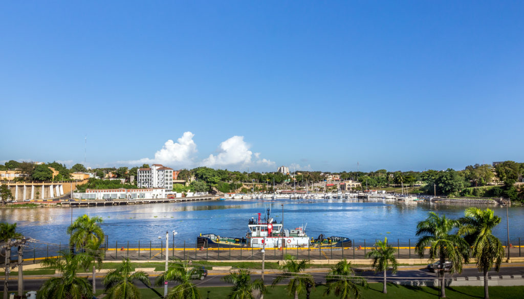 Harbor of Santo Domingo in Dominican Republic