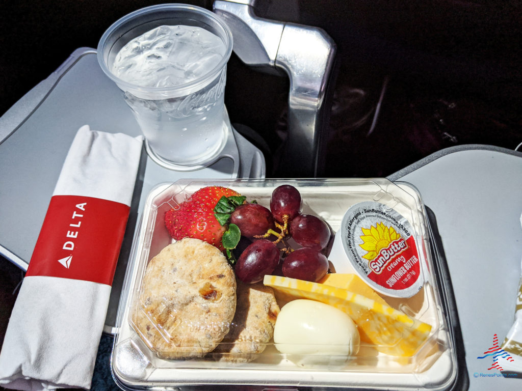 Delta Air Lines Flight Fuel Protein Box premium snack.