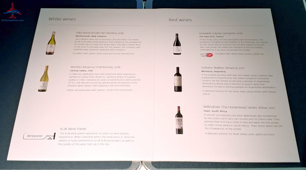 a menu with wine bottles on it