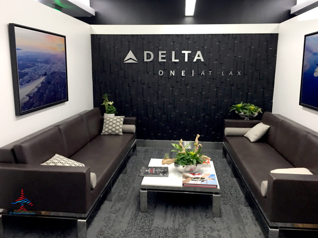 The Delta One check-in lounge at Los Angeles International Airport (LAX).