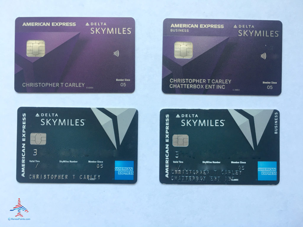 Delta Reserve metal and plastic cards.