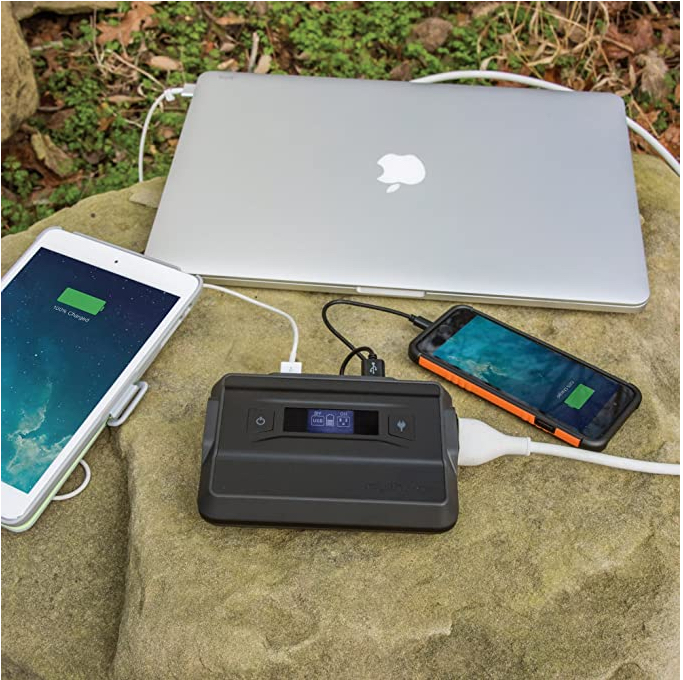 myCharge AdventureUltra Portable Charger 13400mAh Rugged Outdoor External Battery Pack Power Bank 4 Ports (AC, USB-C, USB-A x2) for Tailgating, Camping (Laptop, Cell Phone, Tablet, TV, Accessories) 