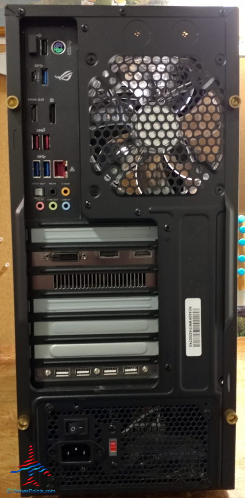 the back of a computer