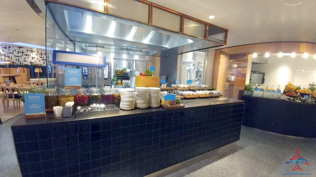 a food counter in a restaurant