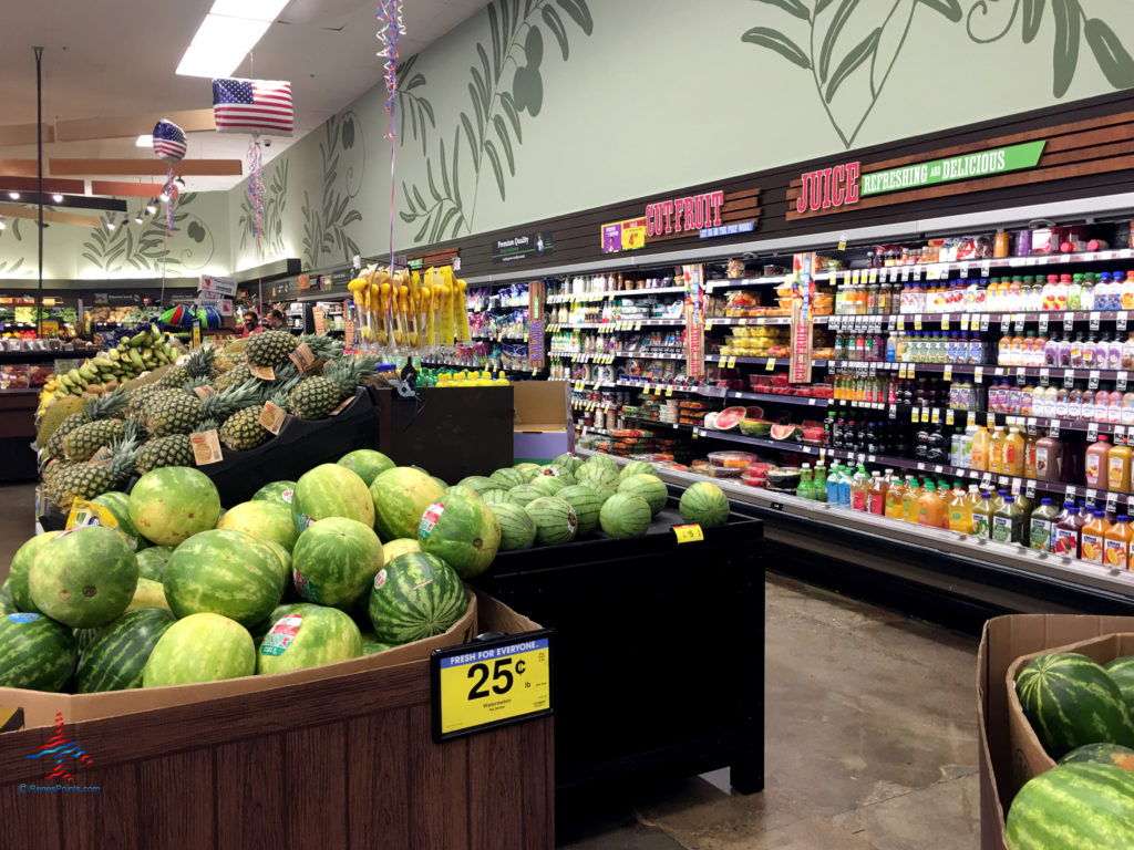 The produce aisle at a Ralphs grocery store supermarket in Southern California.