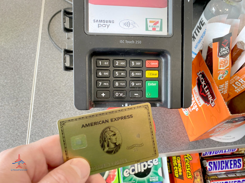 The American Express® Gold Card earns 4X Membership Rewards points on purchases made at 7-Eleven stores that don't have gas pumps.