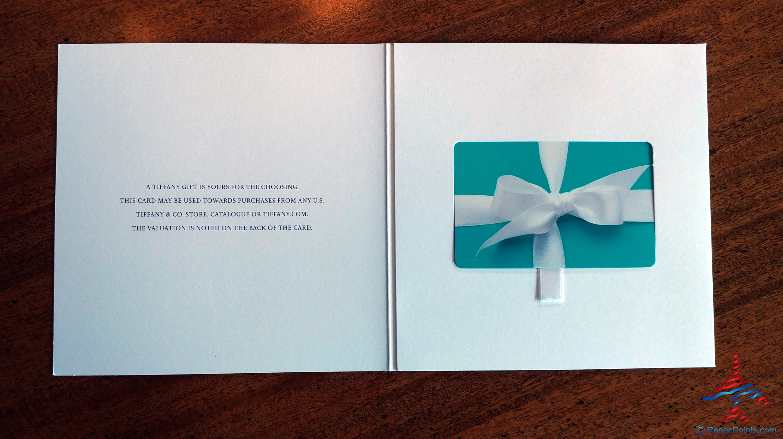 tiffany and co gift card