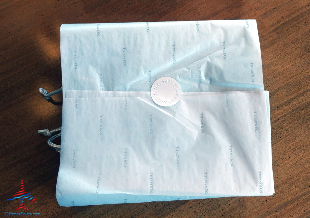 a white bag with a white circle on it