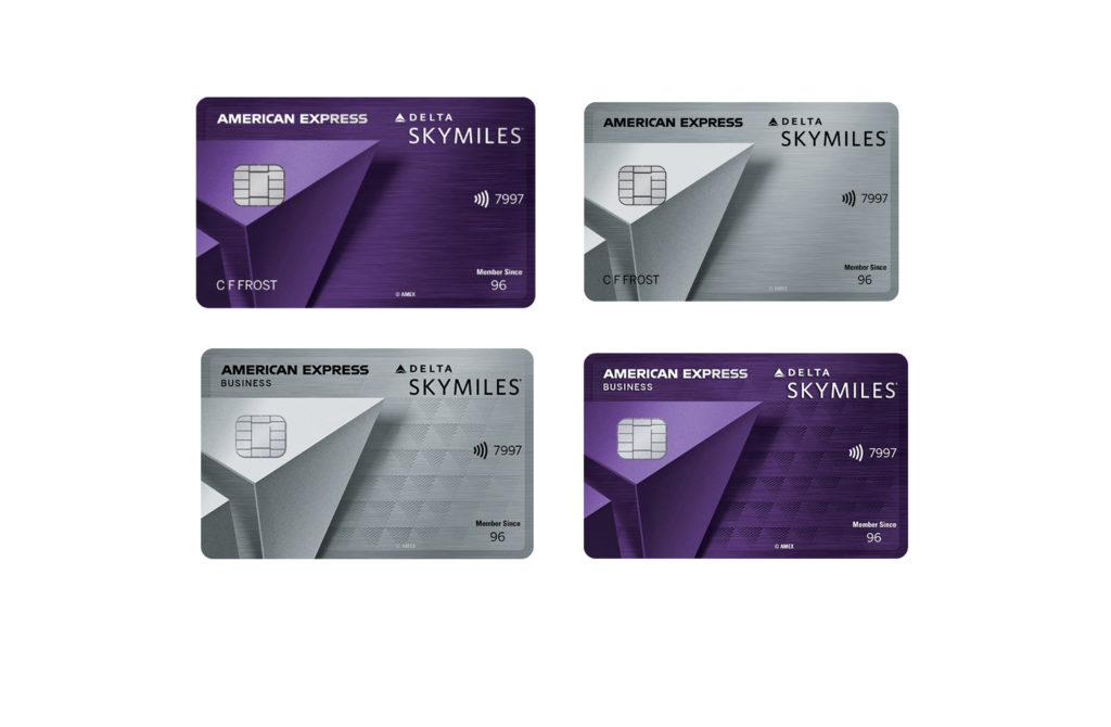 Delta Reserve and Platinum metal American Express cards