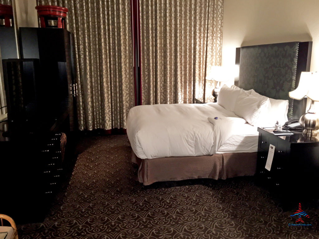 A king bedroom at the Hotel ZaZa Dallas Uptown