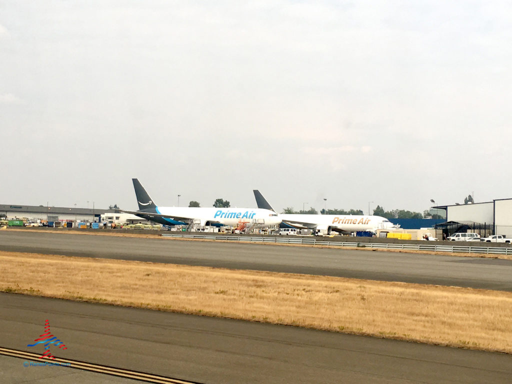 Amazon Air planes at Seattle-Tacoma International Airport (SEA)