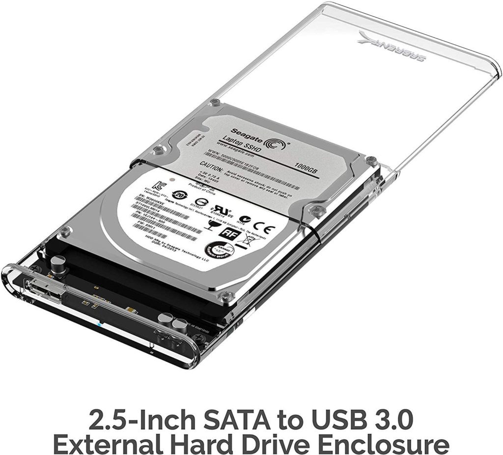 a hard drive with a rectangular case