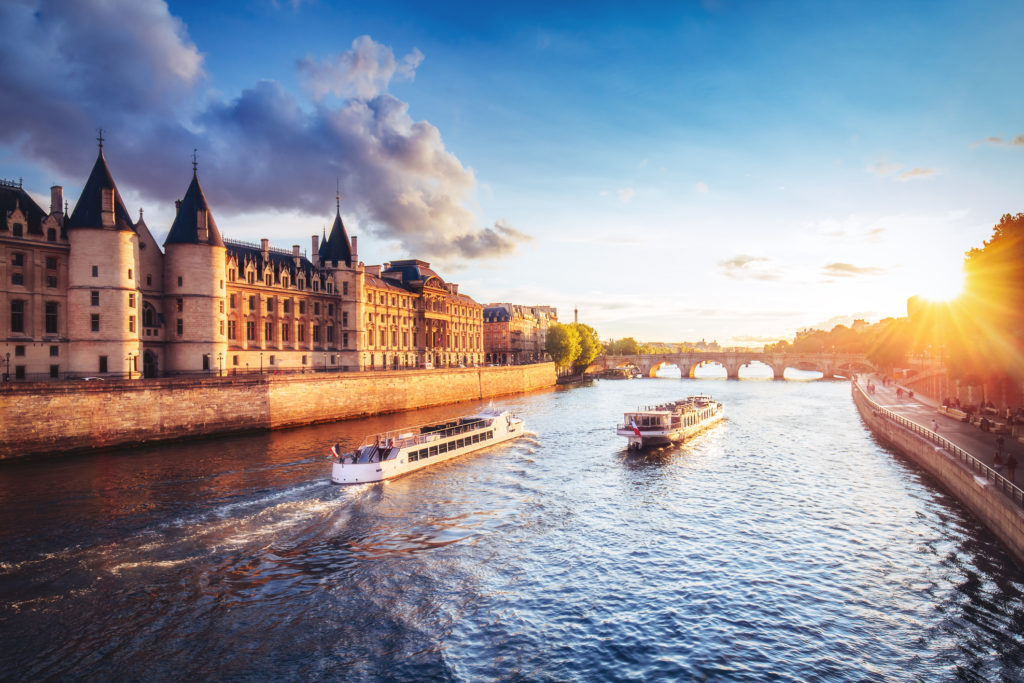 The river Seine in Paris, France.