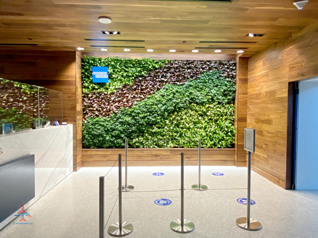 An ivy wall is seen inside American Express’ The Centurion Lounge - Las Vegas airport club lounge at Las Vegas International Airport (LAS) in Las Vegas, Nevada.