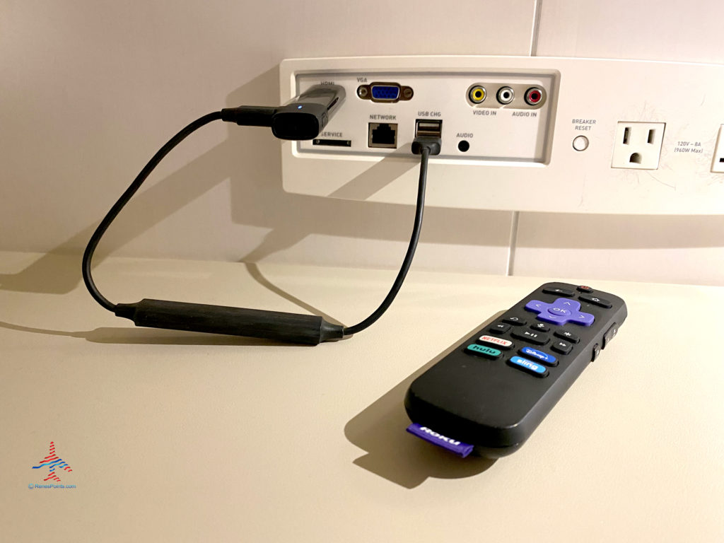 A Roku device is used Is seen inside a Delano Stay Well Suite at Delano Las Vegas, a MGM Resorts hotel part of the Mandalay Bay Resort Casino complex near the Las Vegas Strip in Paradise, Nevada.